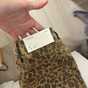 American Eagle Outfitters High Rise Leopard Jeans